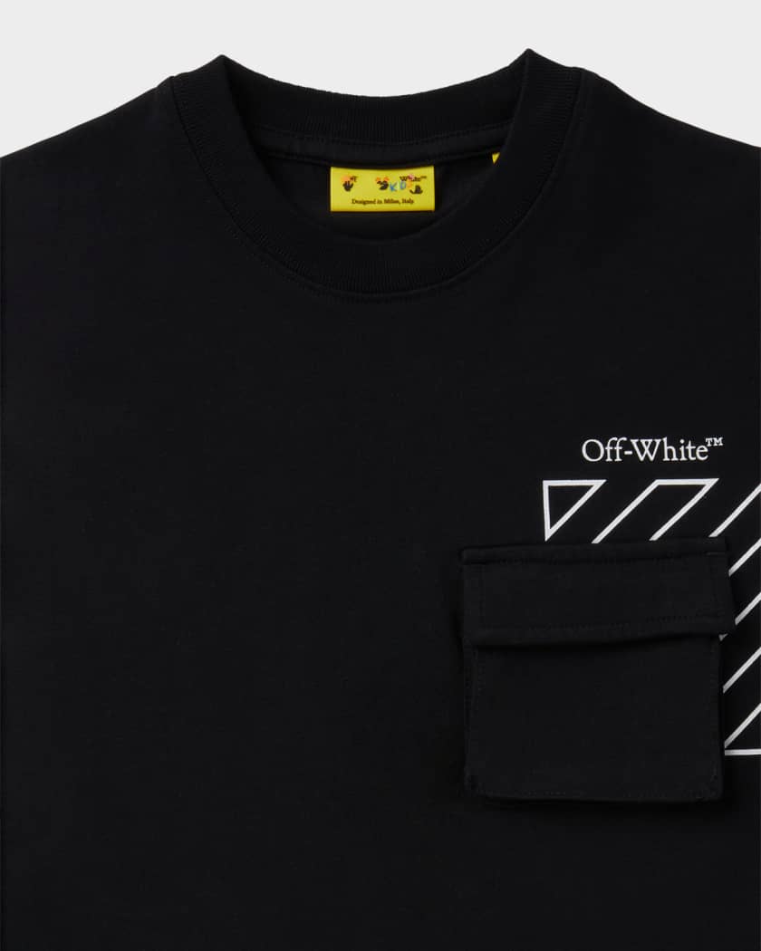 Boy's Cargo Pocket Logo Short-Sleeve T-Shirt, Size 4-12