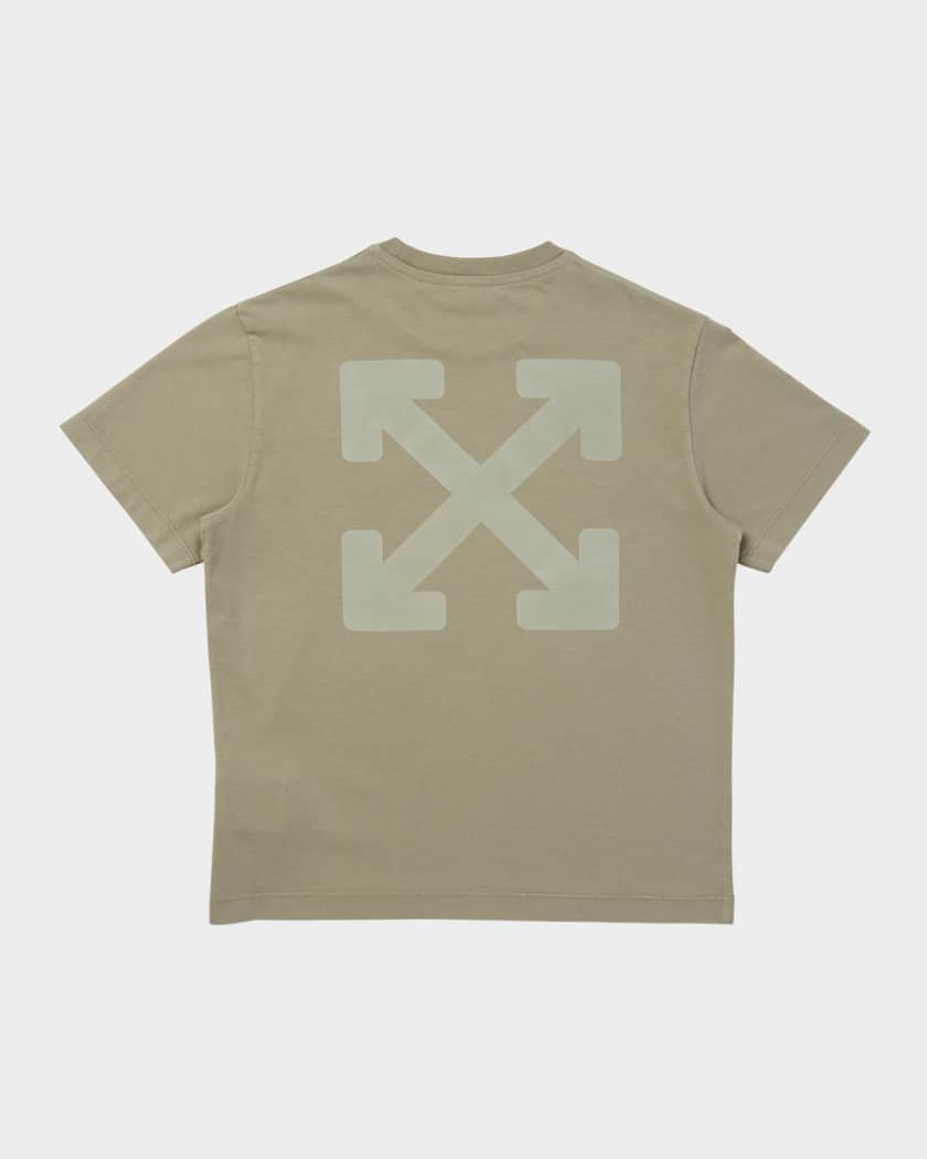 Boy's Garment-Dyed Logo Short-Sleeve T-Shirt, Size 4-12