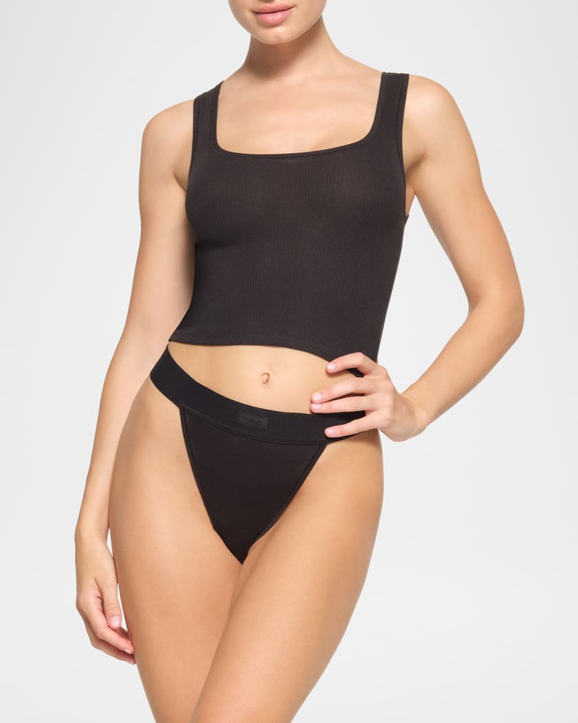 Cotton Rib Cropped Tank