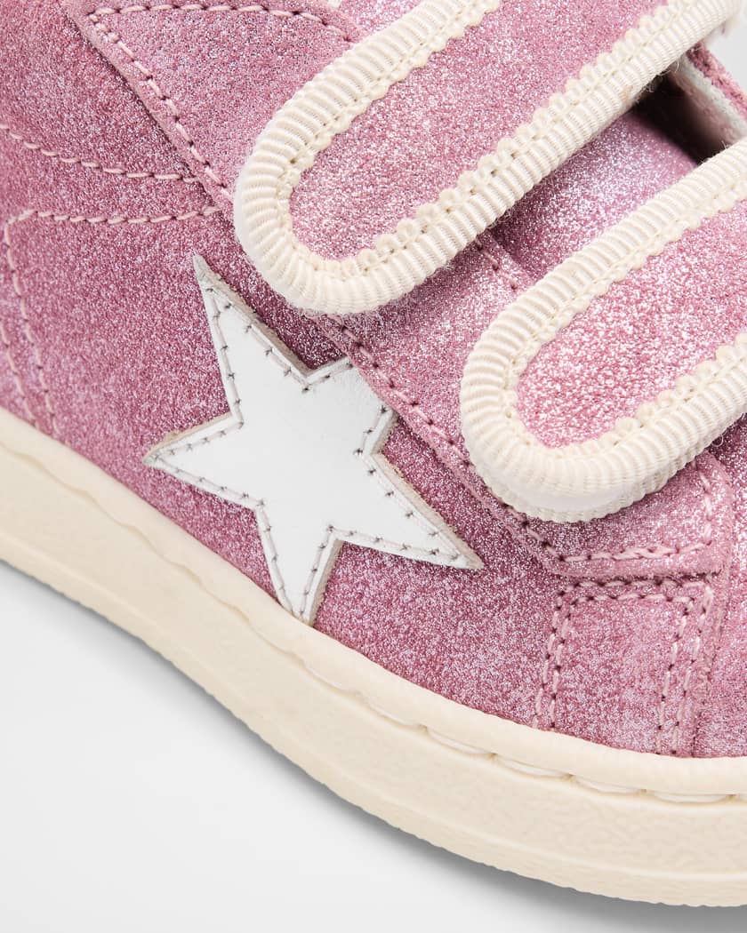 Girl's Metallic Logo-Print Low Top Sneakers, Baby/Toddlers
