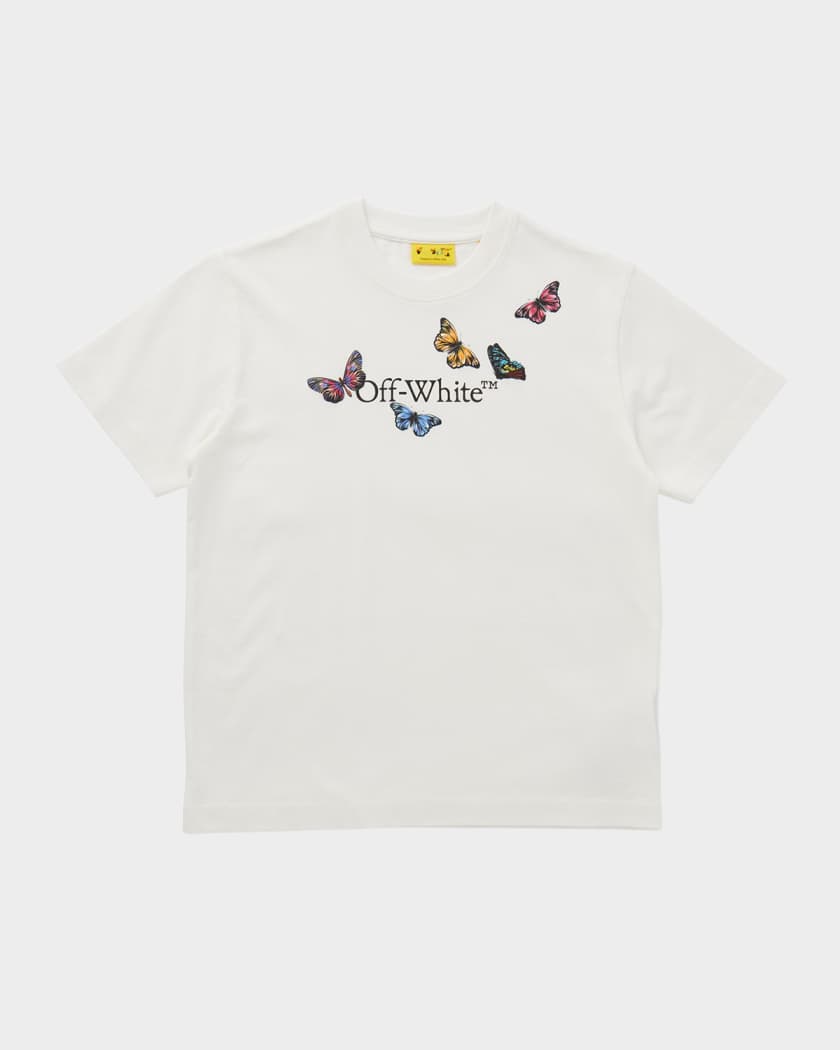 Girl's Bookish Butterfly Logo-Print Short-Sleeve T-Shirt