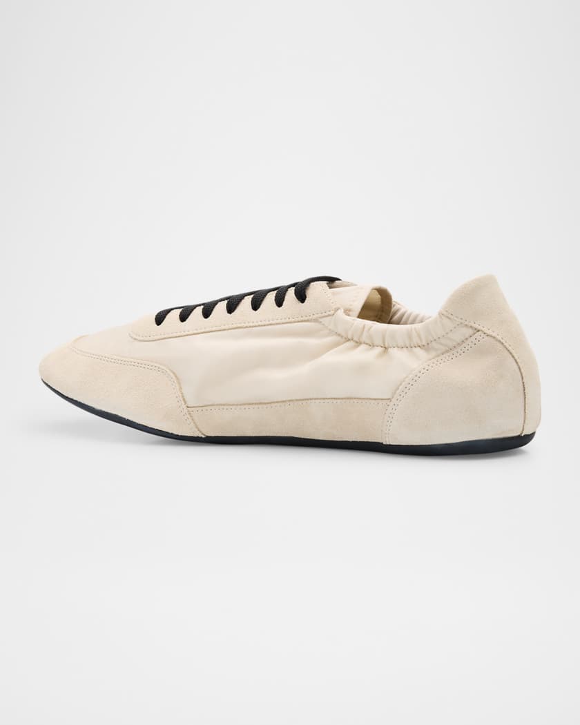 Men's Collapse Nylon and Suede Low-Top Sneakers