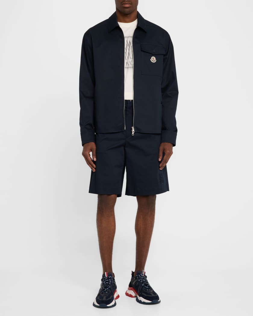 Men's Full-Zip Twill Overshirt