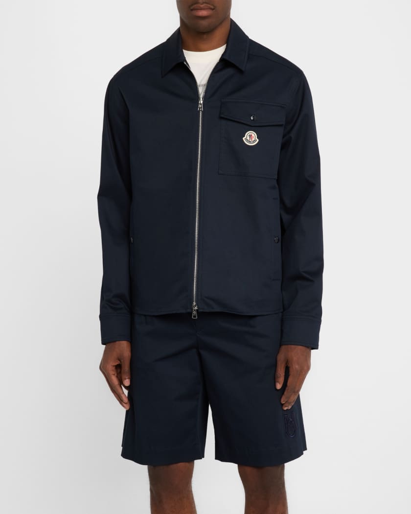 Men's Full-Zip Twill Overshirt