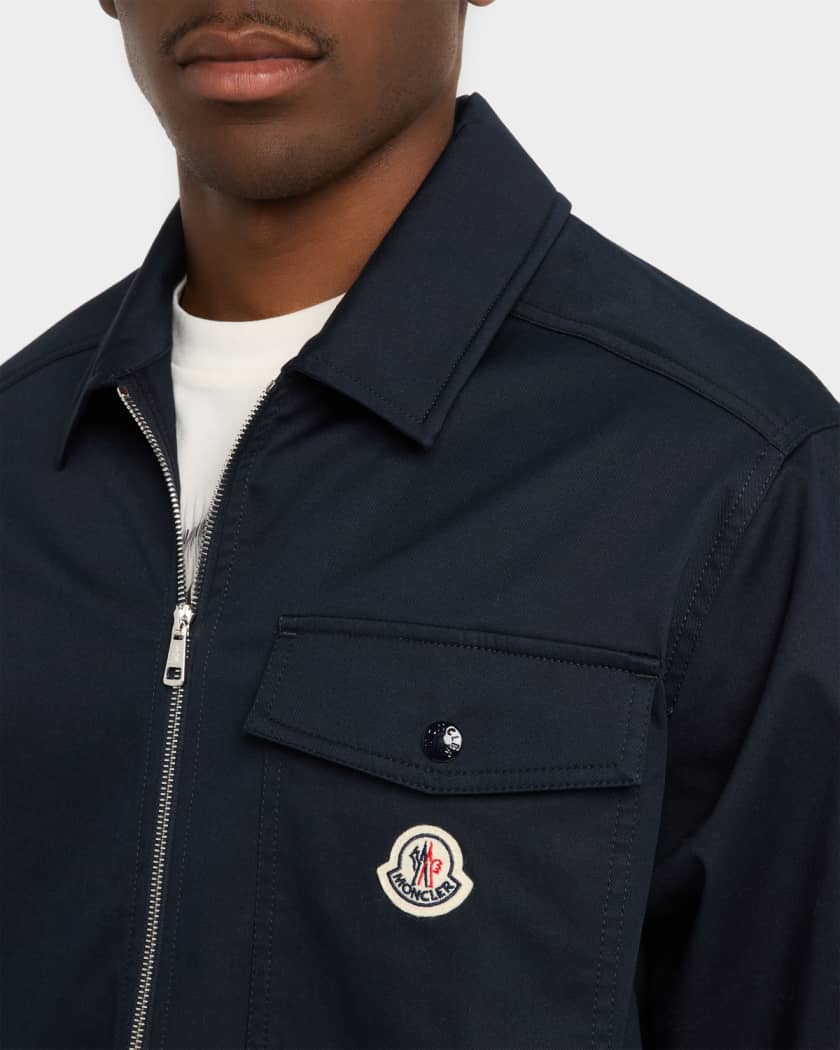 Men's Full-Zip Twill Overshirt