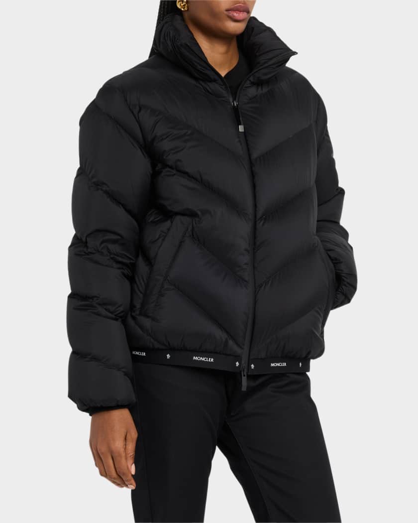 【MONCLER】GRIGNAN DOWN JACKET Moncler Grigan Quilted Down Logo Tape Jacket | Neiman Marcus