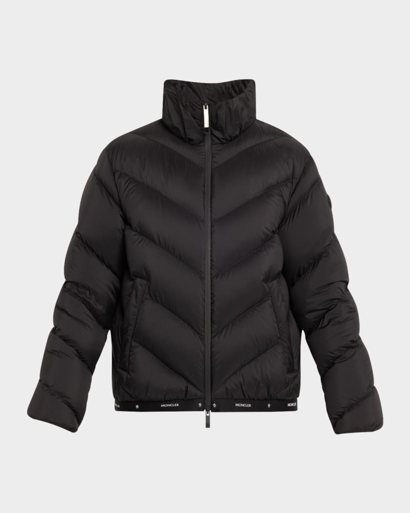 【送料&関税込】Moncler grignan Down Jacket Moncler Grigan Quilted Down Logo Tape Jacket | Neiman Marcus
