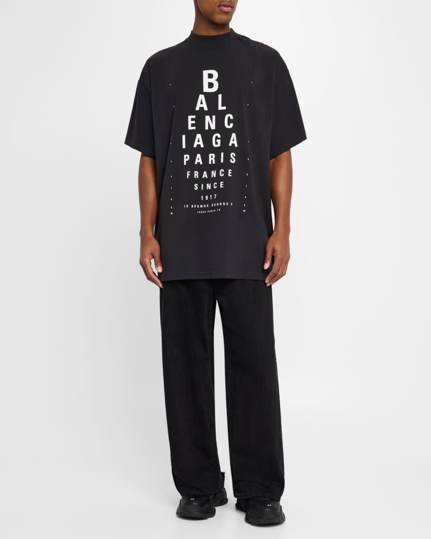 Men's Oversized Optical Logo T-Shirt