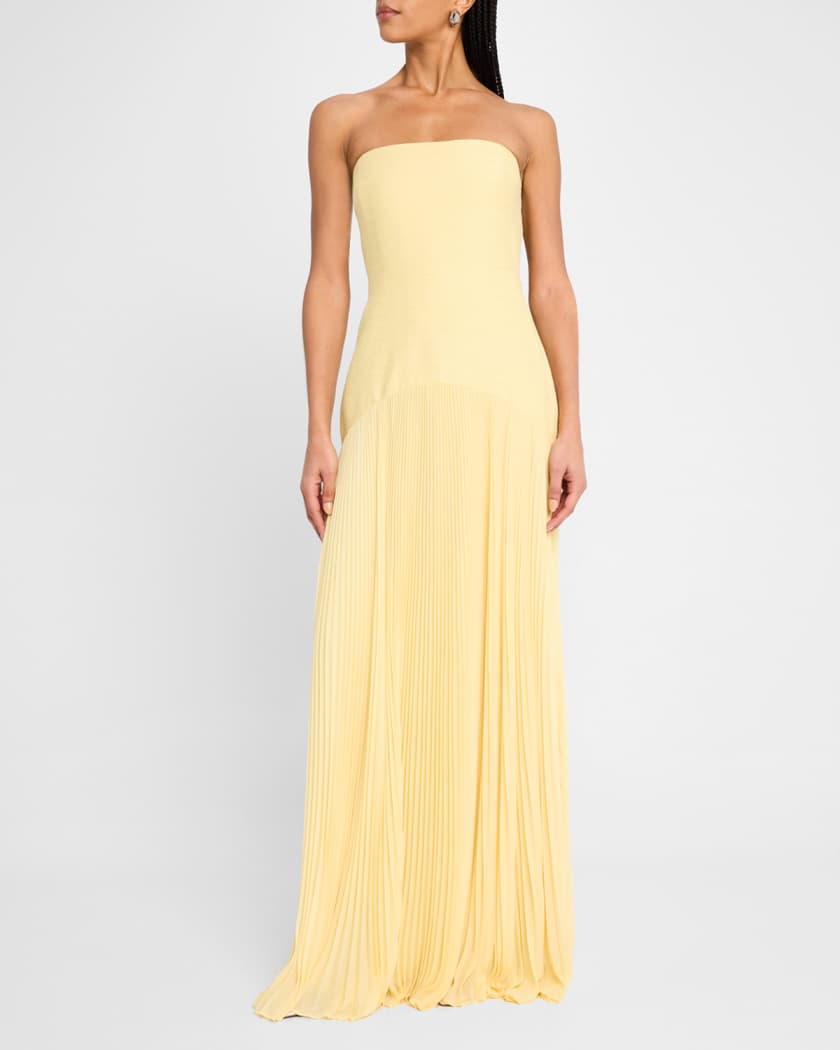 Sunniva Strapless Drop-Waist Dress