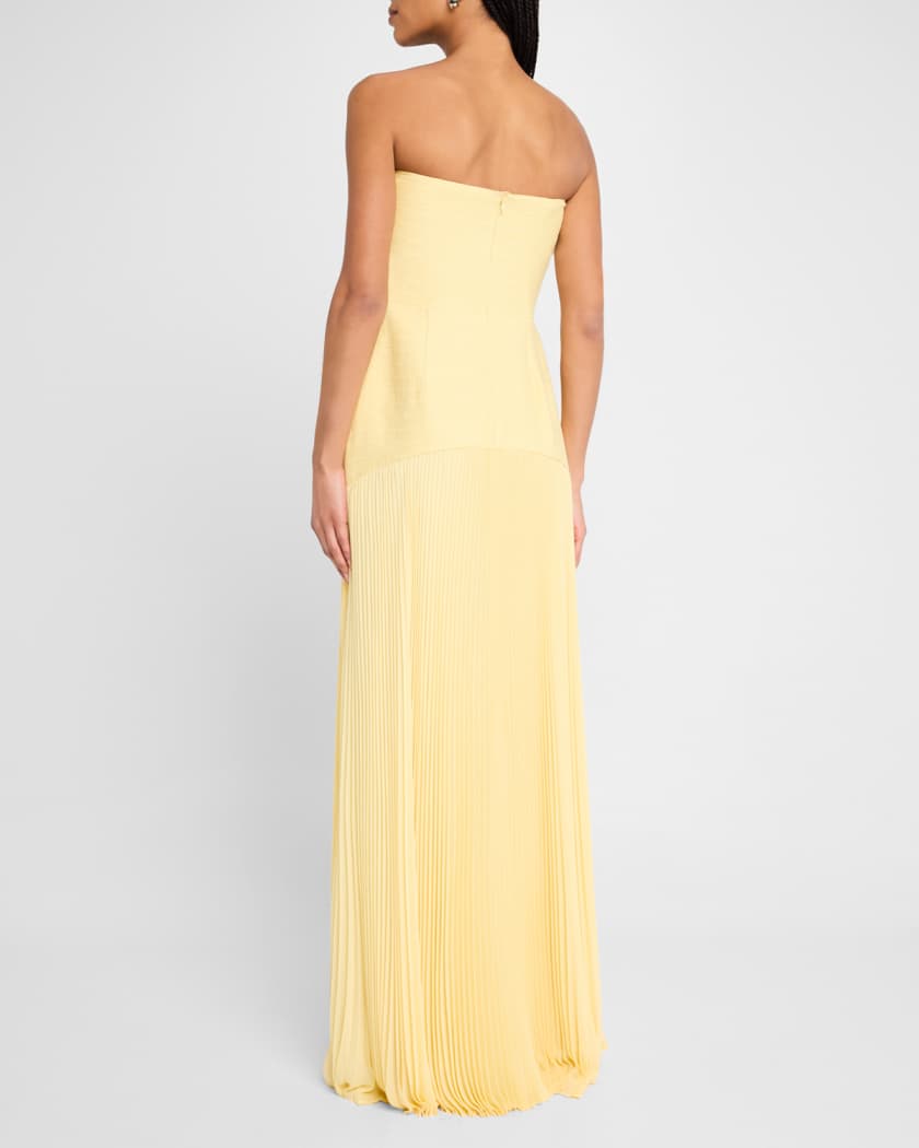 Sunniva Strapless Drop-Waist Dress