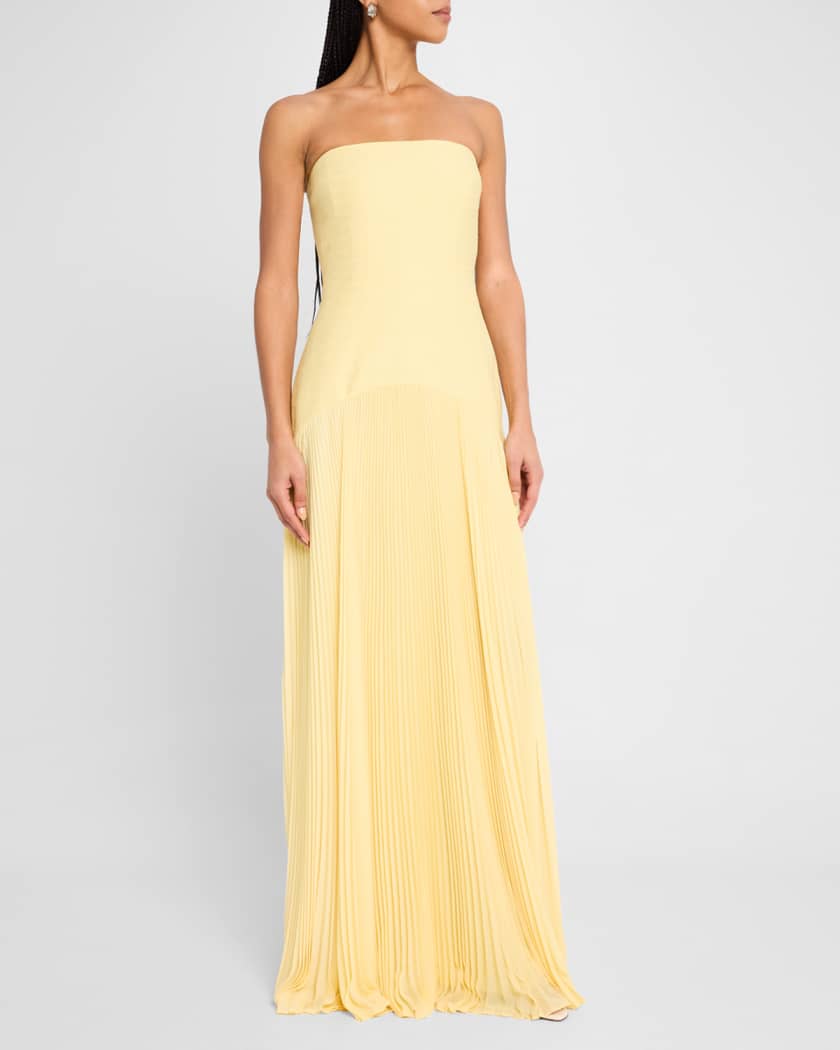 Sunniva Strapless Drop-Waist Dress