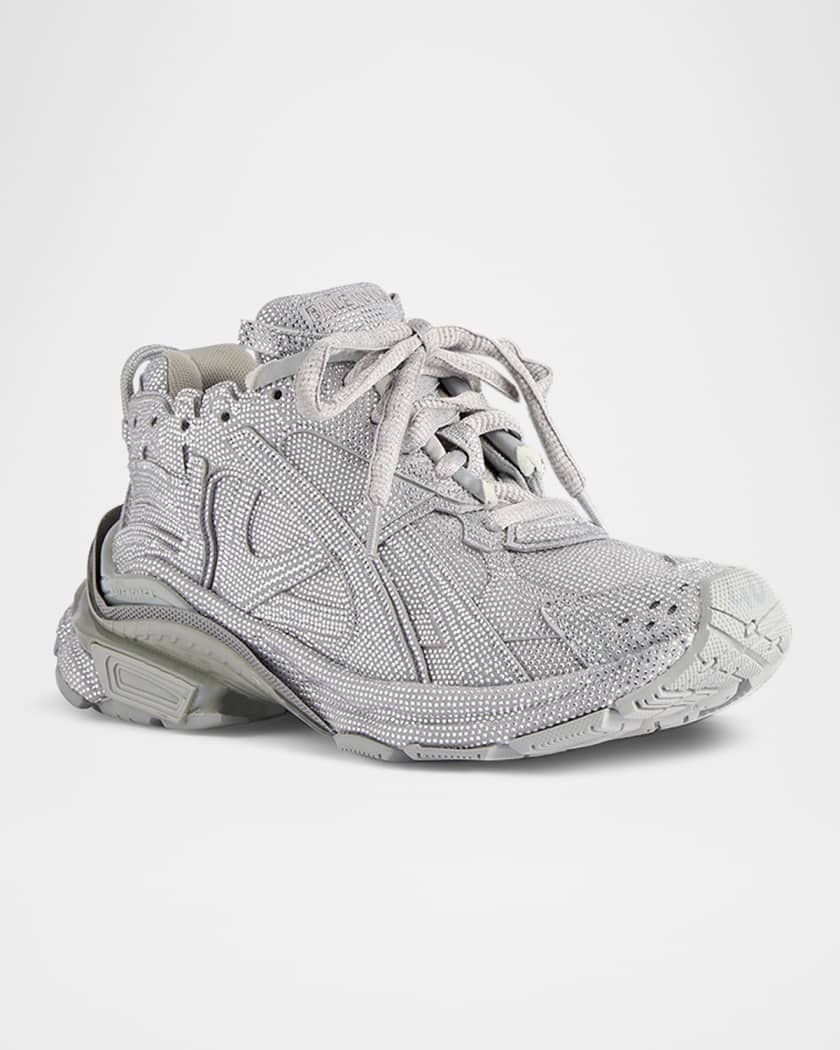 Runner Rhinestone-Embellished Fashion Sneakers