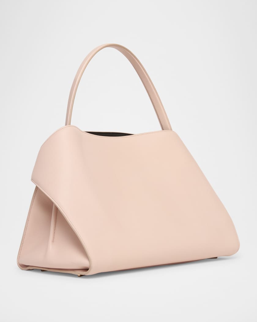 Medium Hug Soft Leather Bicolor Shoulder Bag