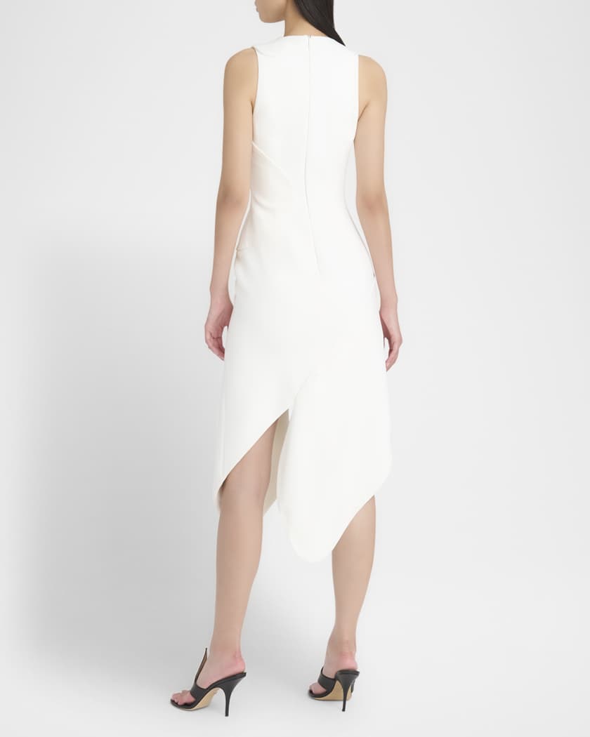 Sleeveless High-Low Midi Dress