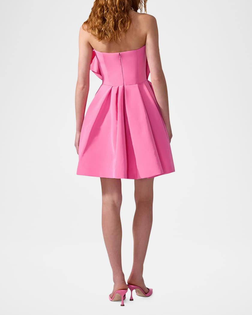 Flower Strapless Mini Dress