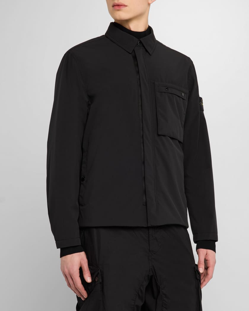 Men's Soft Shell Jacket with Arm Patch
