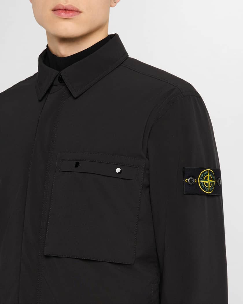 Men's Soft Shell Jacket with Arm Patch