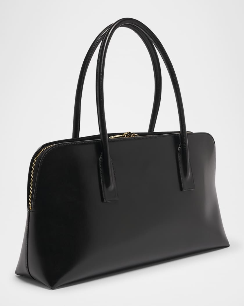 Sac de Jour Large Bowling Top-Handle Bag in Leather