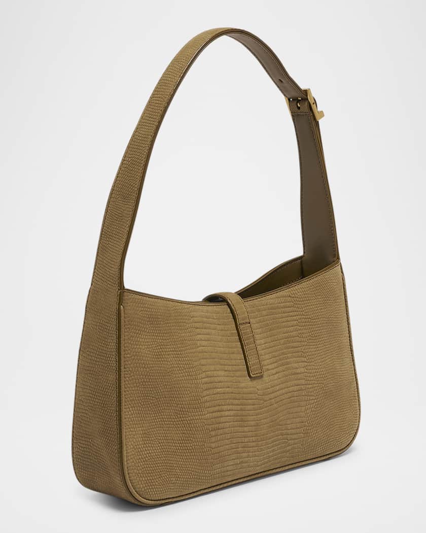 Le 5 A 7 YSL Shoulder Bag in Lizard-Effect Leather