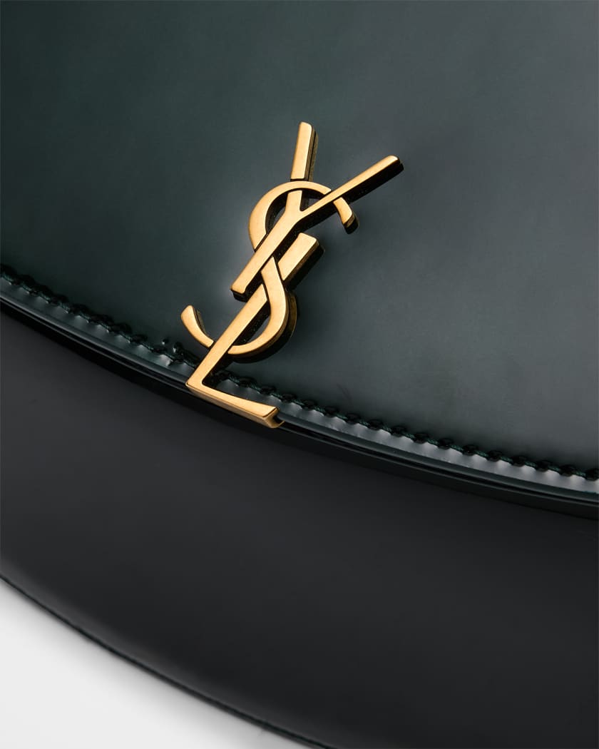 YSL Flap Top-Handle Bag in Patent Leather 