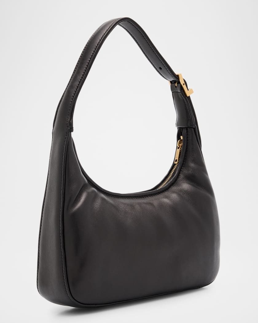 Calypso Mini YSL Shoulder Bag in Plunged Lambskin 