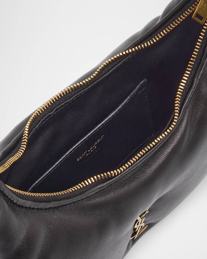 Calypso Mini YSL Shoulder Bag in Plunged Lambskin 