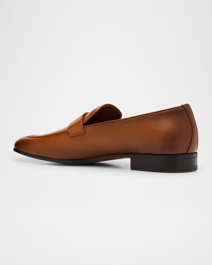 Men's Bonny Leather Gancini-Bit Loafers