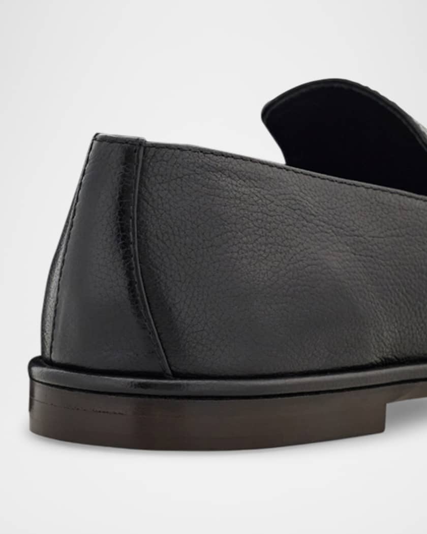 Men's Brian Leather Square-Toe Venetian Loafers