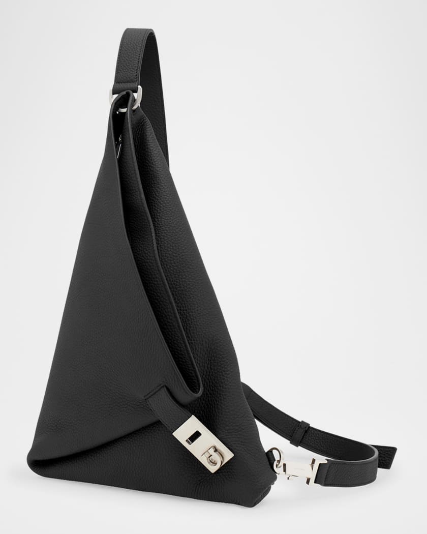 Men's Twins Leather Triangle Shoulder Bag