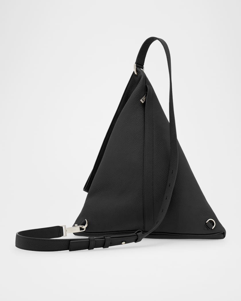 Men's Twins Leather Triangle Shoulder Bag