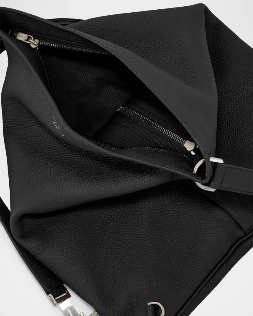 Men's Twins Leather Triangle Shoulder Bag