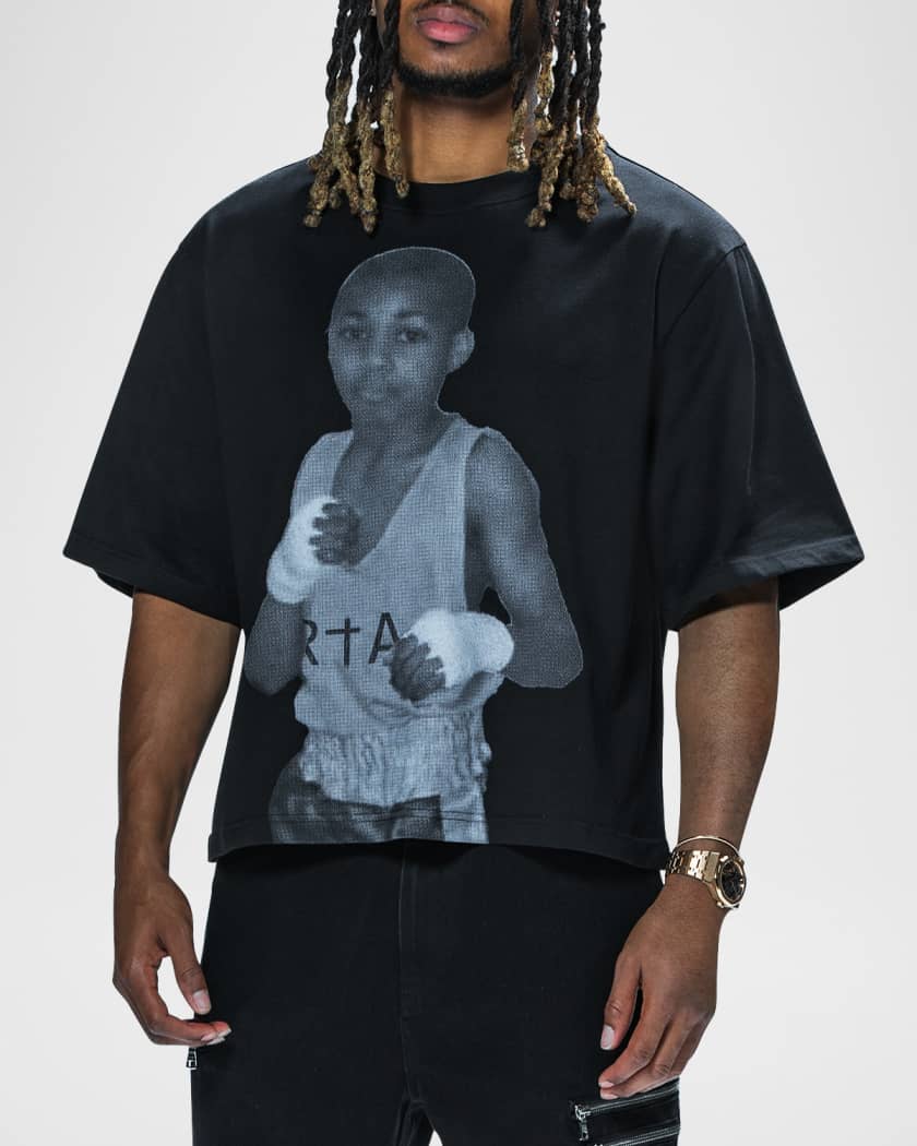 x DDG Men's Austin Portrait-Print T-Shirt
