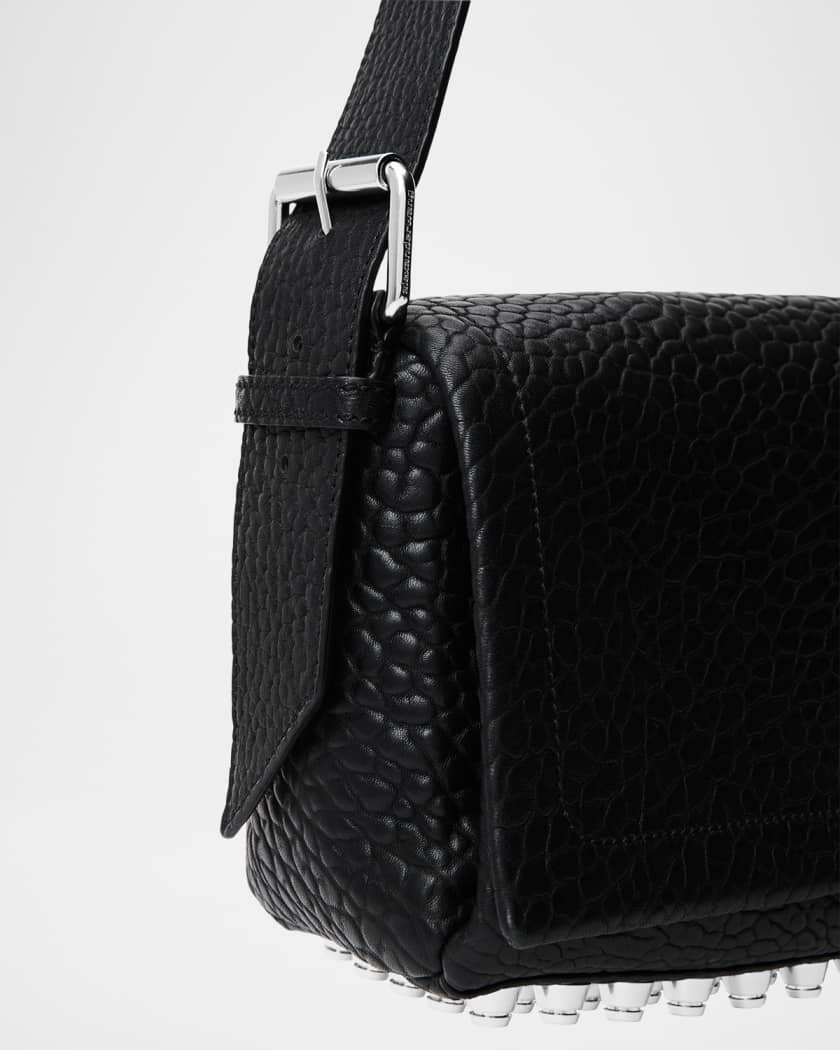 Ricco Medium Studded Leather Shoulder Bag