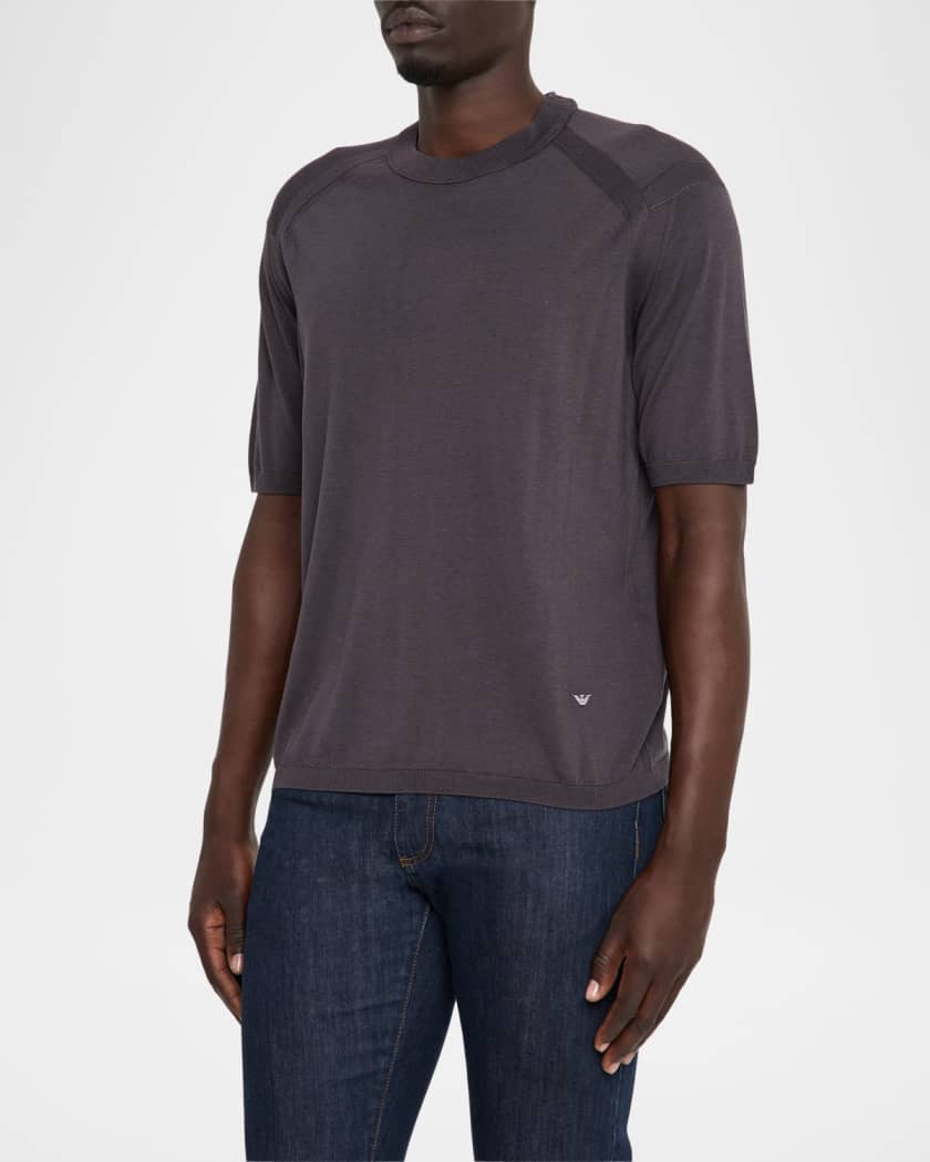 Men's Lyocell, Cotton and Silk Crewneck T-Shirt