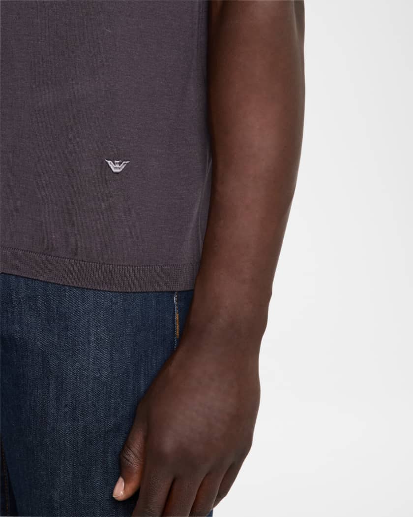 Men's Lyocell, Cotton and Silk Crewneck T-Shirt