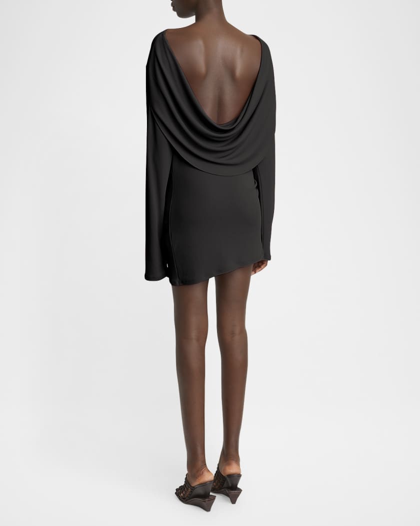 Croisiere Draped Backless Mini Dress