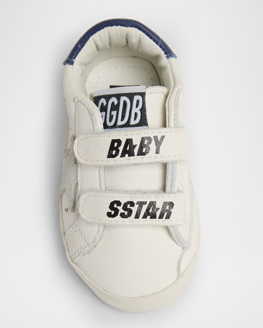 Boy's School Leather Low Top Sneakers, Baby