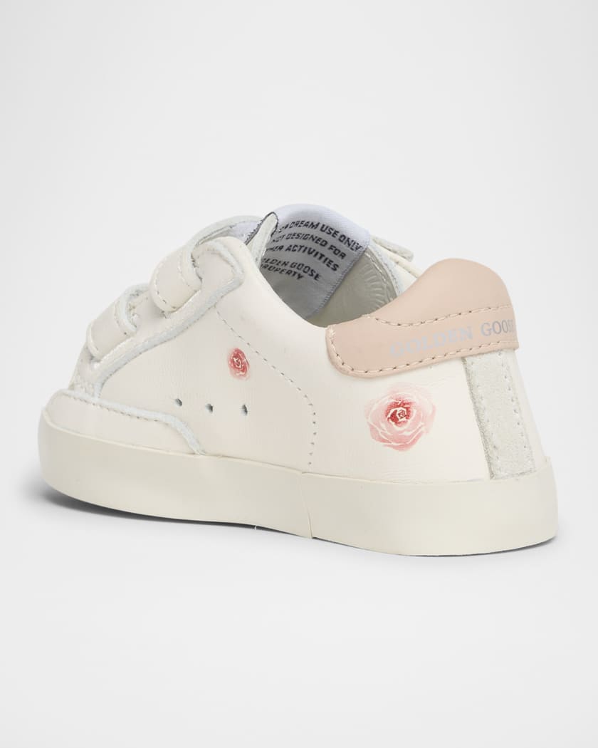 Girl's Baby School Nappa Leather & Suede Sneakers, Baby