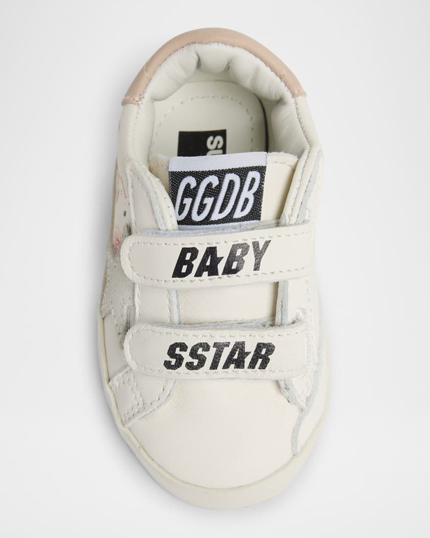 Girl's Baby School Nappa Leather & Suede Sneakers, Baby
