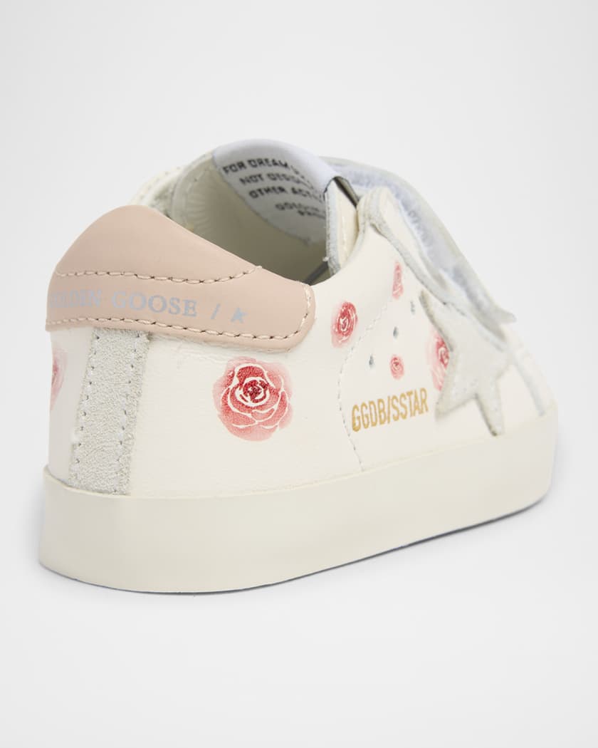 Girl's Baby School Nappa Leather & Suede Sneakers, Baby