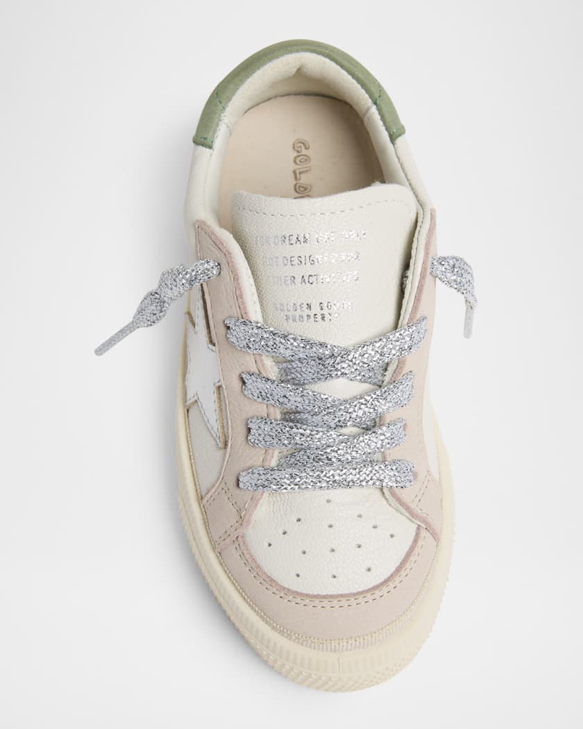 Girl's May Nappa Laminated Star Sneakers, Baby/Toddler