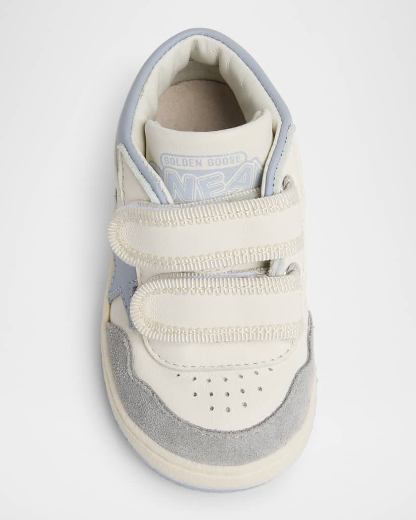Boy's June Nappa Leather Star Sneakers, Baby/Toddler
