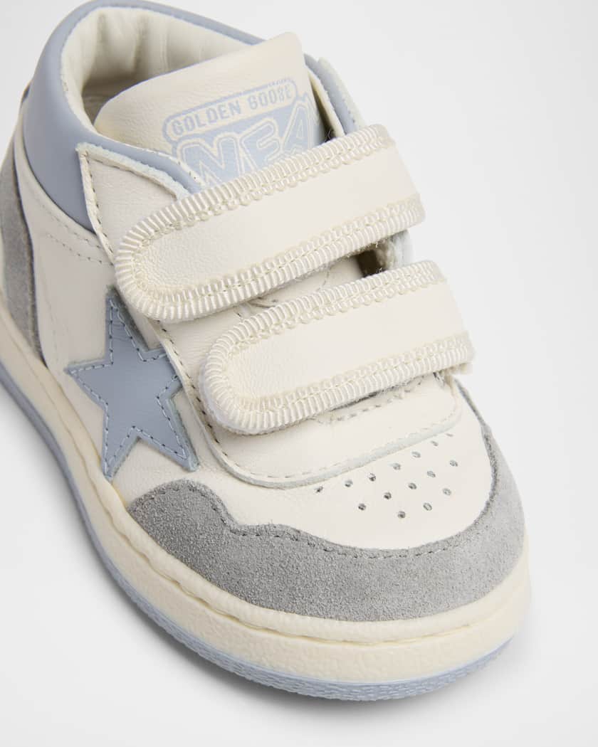 Boy's June Nappa Leather Star Sneakers, Baby/Toddler