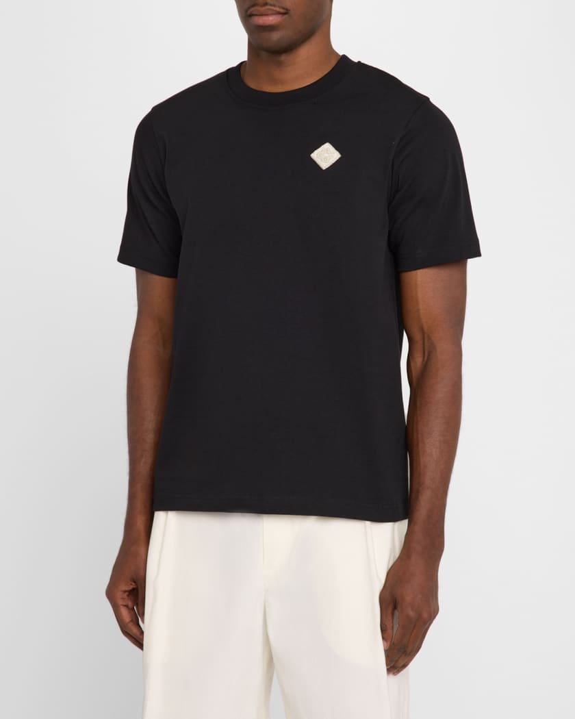Men's Embellished Patch T-Shirt