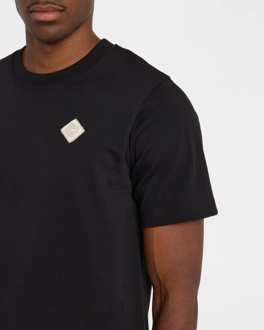 Men's Embellished Patch T-Shirt