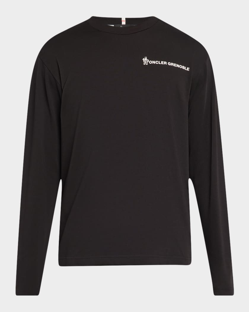 【25％OFF】 Moncler Grenoble Men's Cotton Logo Long-Sleeve T-Shirt トップス