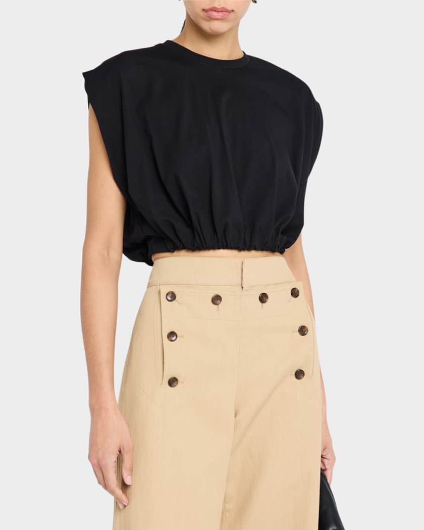 Billie Cropped Blouson Tee
