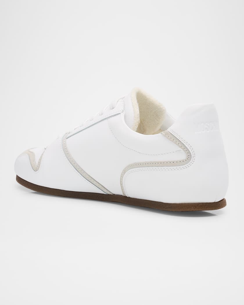 Men's Leather and Suede Low-Top Sneakers