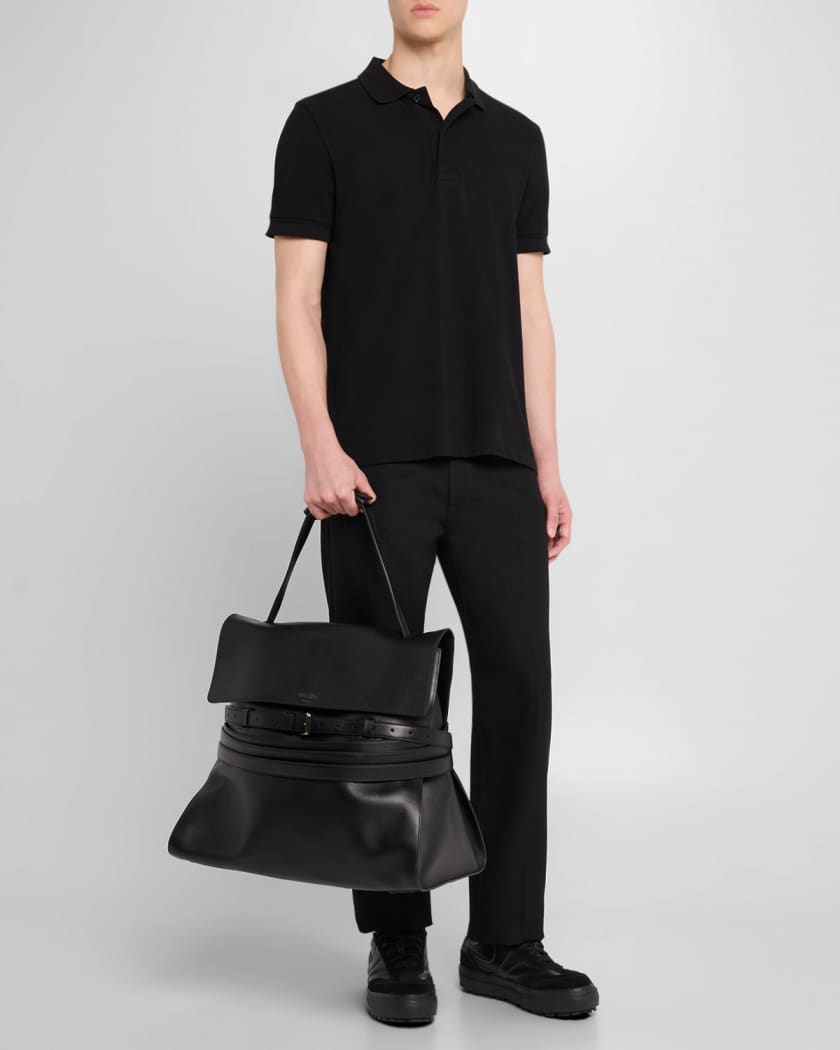 Men's Soft Leather Backpack