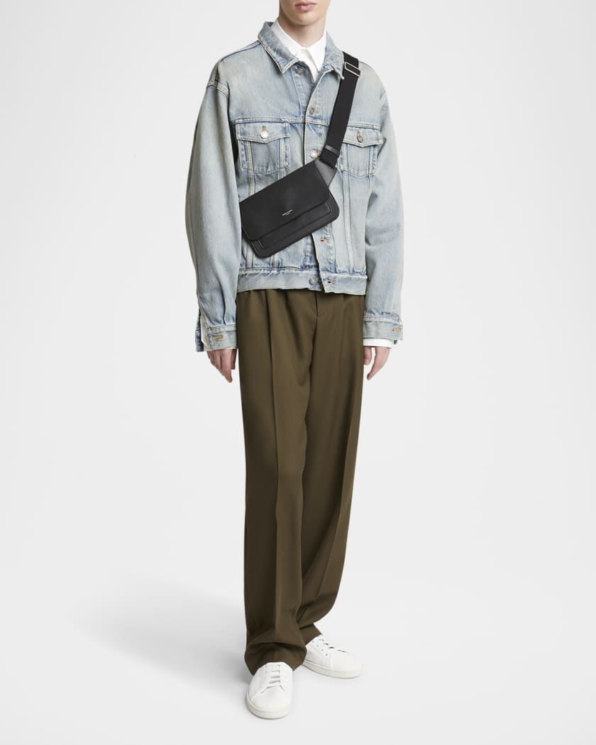Men's New Line Leather Belt Bag